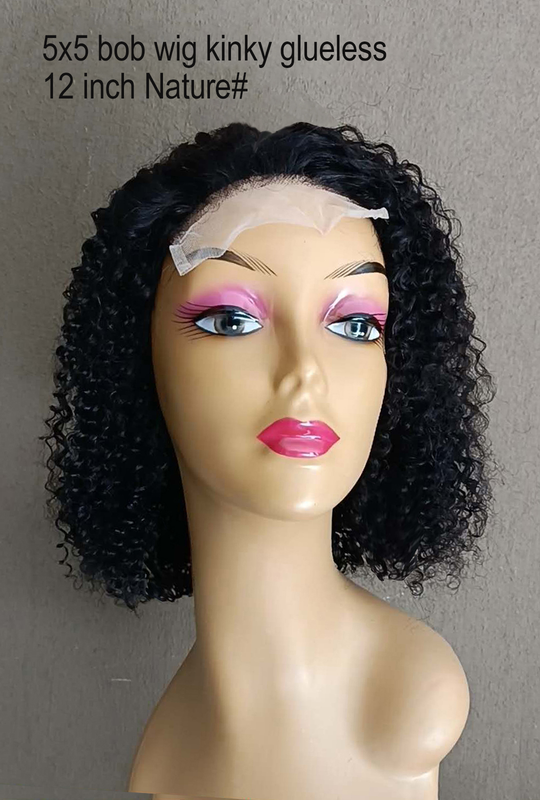 5x5 lace kinky wig